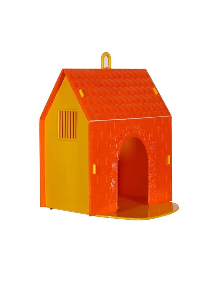 Elysian Plastic Bird House Nest - Hanging Bird Shelter for Balcony, Garden & Outdoor - Weatherproof Nesting Box for Sparrows, Lovebirds & Small Birds - Durable, Easy to Clean - Multicolor - Image 1